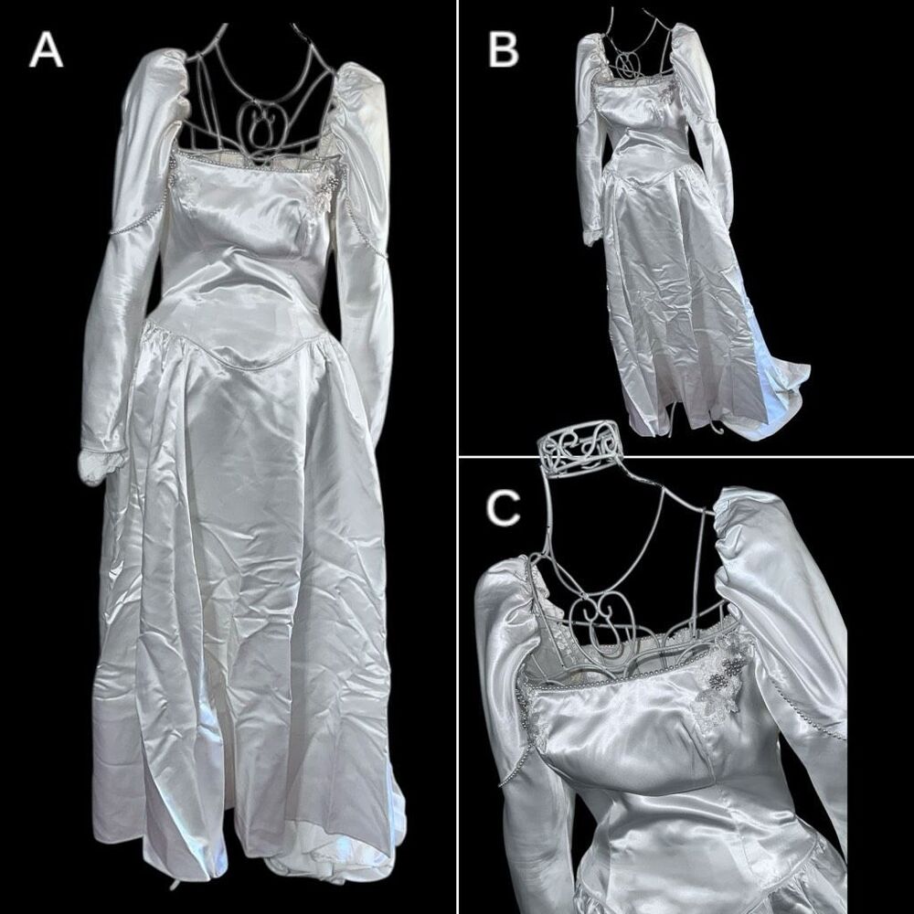 RARE Priscilla of Boston Elegant White Wedding Dress